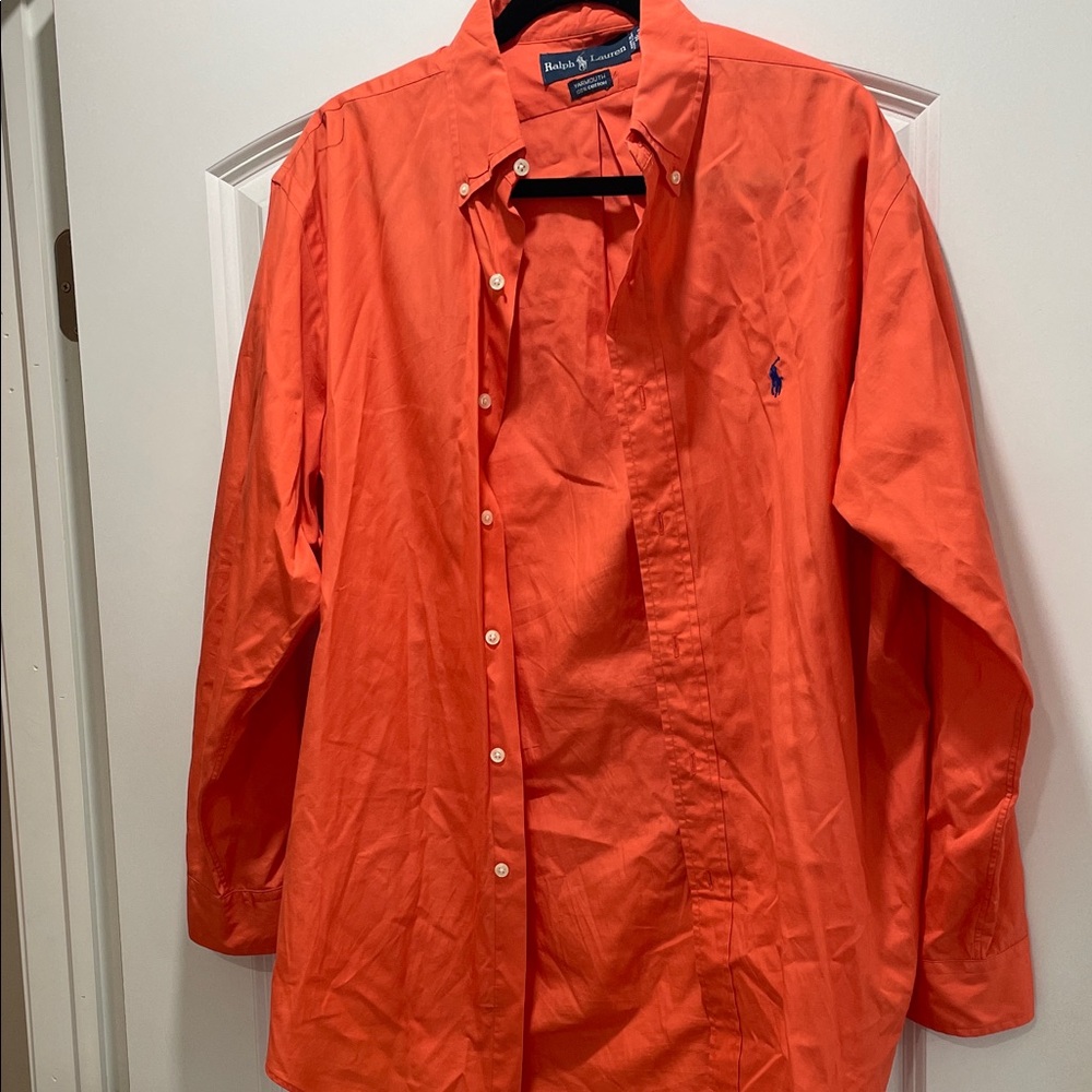Polo Ralph Lauren Orange Button-Up Shirt